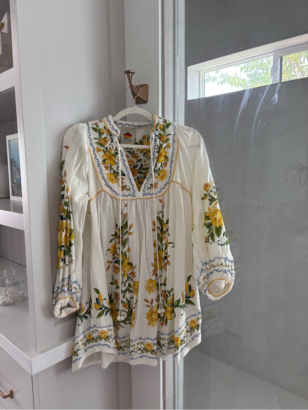 FARM Rio Embroidered Mini Dress